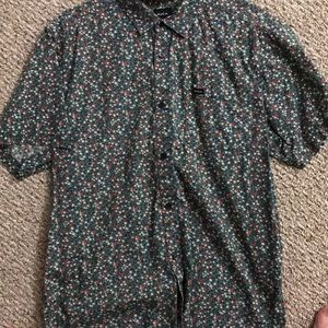 Rvca floral button up xl slim